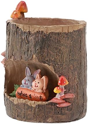 Segreto Cute Animal Plants Pots Planter for Small Sedum Succulent Plants Desk Garden Room Pot Decor,Mini Rabbit