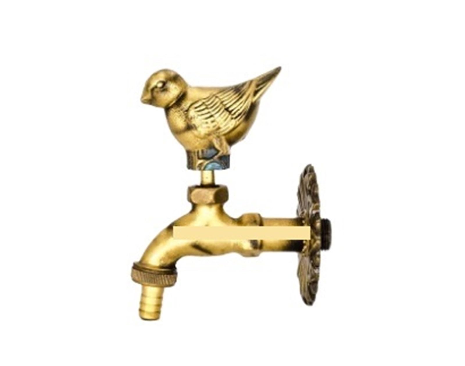 Outside Tap Outdoor Garden Faucet Shape Bibcock with Antique Brass Tap for Washing Mop/Garden Watering(TYPE11)