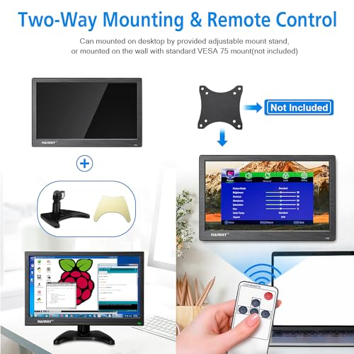 Haiway 15.6 inch Small Computer Monitor, FHD 1920x1080 Small hdmi Monitor by Haiway - Used condition - Image 7