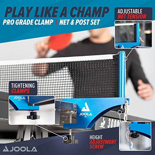 JOOLA Professional Grade WX Aluminum Indoor & Outdoor Table Tennis Net and Post Set - Quick Setup - 72in Regulation Ping Pong Net - Reinforced Cotton Blend with Adjustable Tensioning System - image 2
