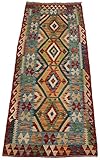  Alfombra Kilim afgano carril 87 x 201