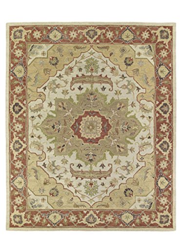 Kaleen Rugs Solomon Collection 4054-05 Gold Hand Tufted 2'6" X 8' Rug #TOP8