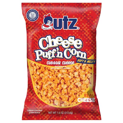 Utz, Cheddar Cheese Puffin Corn, 7.5 Ounce