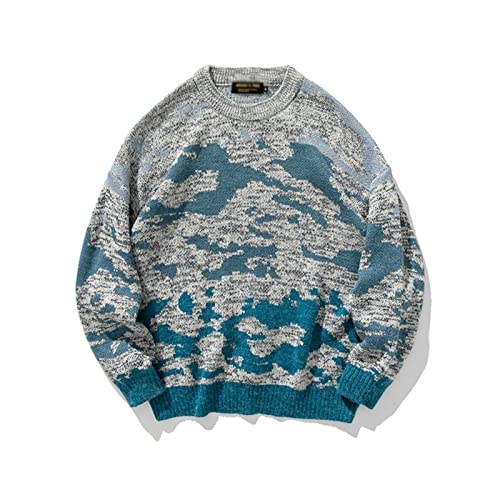 (Wool) Sweater Men Camo Casual Winter Knitted Sweater Pullover Mens O-Neck Sweater Sweater4