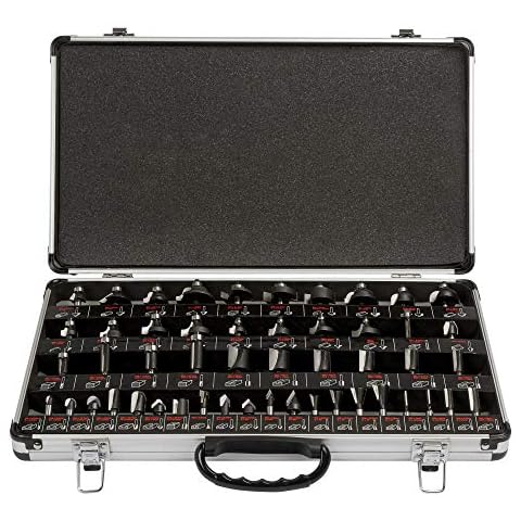 Trend 50-Piece Router Bit Set with Case Cover
