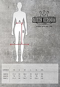Queen Kerosin Vintage denim swingrok voor dames, A-lijn, regular fit