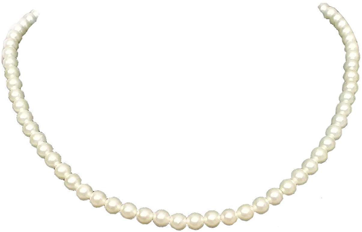 GenericMAHEK PERALS 8MM ONE LINE MALA-NECKLACE FOR WOMEN