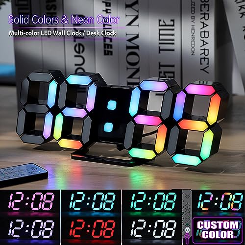 9.7-Inch RGB Gaming LED Clock