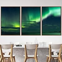 3 Piece Framed Canvas Wall Art Astronomy & Space Canvas Prints Home Artwork Decoration for Living Room,Bedroom - 16