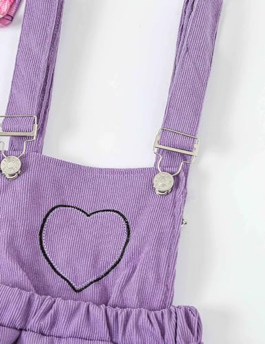 Aichilra 3039231 Newborn Baby Girls Clothes Short Sleeves Top Suspender Heart Skirts Outfits Sets thumb #2