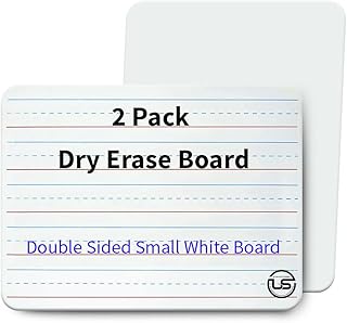 Small White Board 9X12, Small Dry Erase Board 2 Pack Whiteboard Dry Eras...
