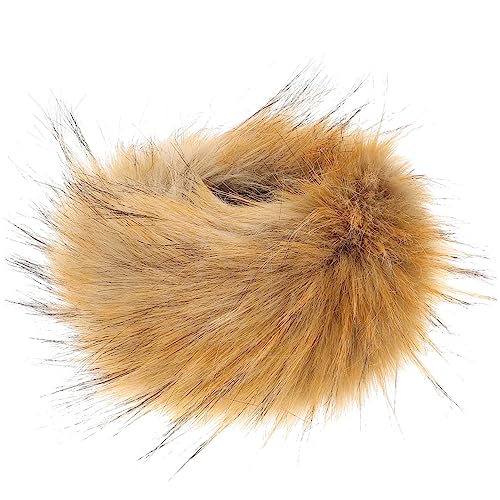 Healeved Fluffy 2pcs Winter Wrist Cuff Warmers for Women Girls Faux Fur Wrist Sleeves