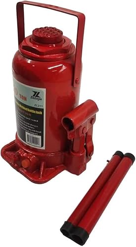 Miniatura 5 de ZL211 20 toneladas 40,000 libras capacidad hidráulica soldada botella Jack, rojo