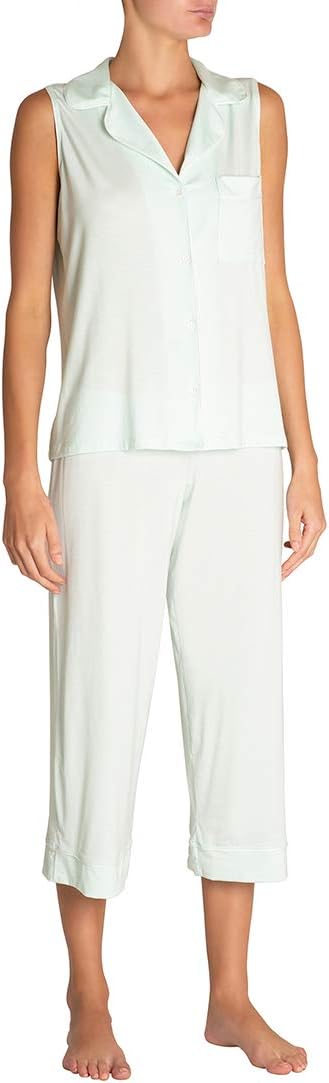 Eberjey womens Gisele Sleeveless Cropped Pj Set