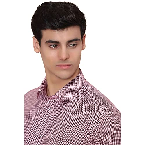 Image of blackberrys Solid Cotton Slim Fit Mens Work Wear Shirt (A21BB81R2NA21FN-P)