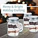 Otis Classic Glass Mason Jars - Mini Mason Jar Glasses with Lids & Handles for Halloween Decorations & Fall Décor, 3.4 Ounce Pack of 12 Mini Mason Jars with 18 Chalkboard Stickers, 20 Labels & Pen