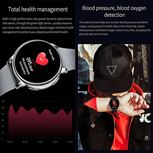 Smartwatch Uomo con Risposta Chiamate, 1,32'' HD