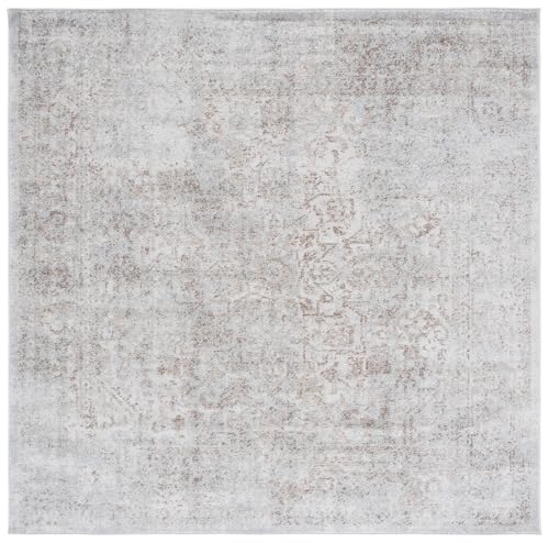 Tapete cuadrado SAFAVIEH 9 pies Ivory Taupe miniatura 4