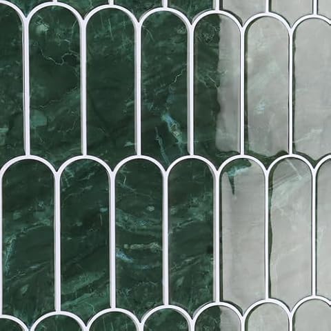 CRE8TIVE Green Fish Scale Wall Tiles Cover