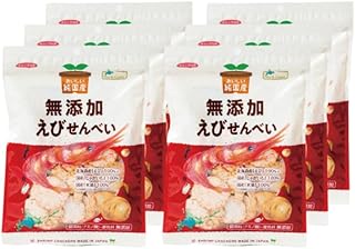 [公式] 無添加 えびせんべい 国産 プレゼント付き まとめ買い おやつ お菓子 スナック カルシウム 栄養 こざかな いりこ チャック付き ノースカラーズ Northcolors (65g, 6個)