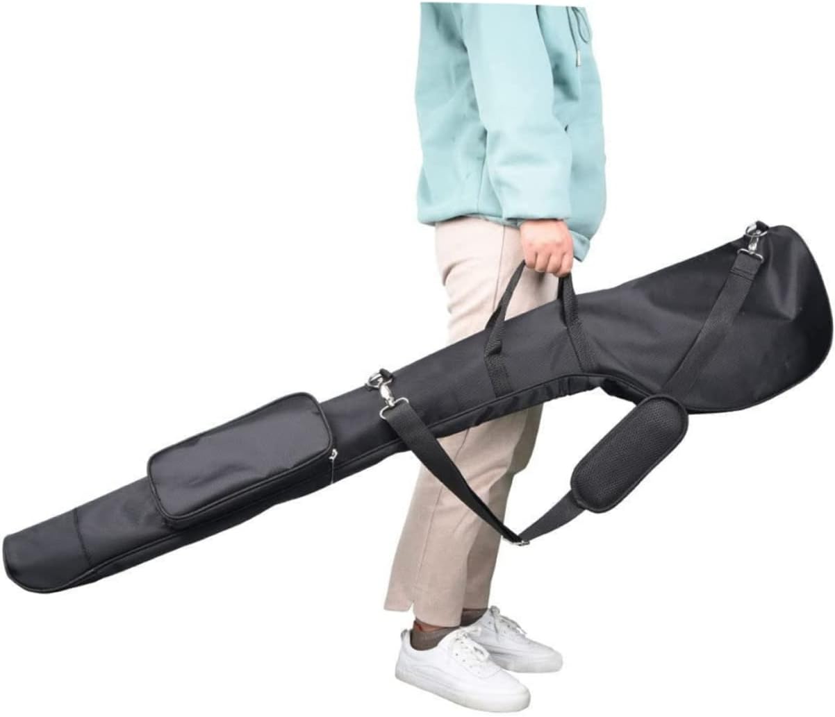Toyvian Portable Golf Club Bag Multi-use Reusable Holder for Easy Storage Durable Material Shoulder Strap for Golfing Matches and Daily Use Black