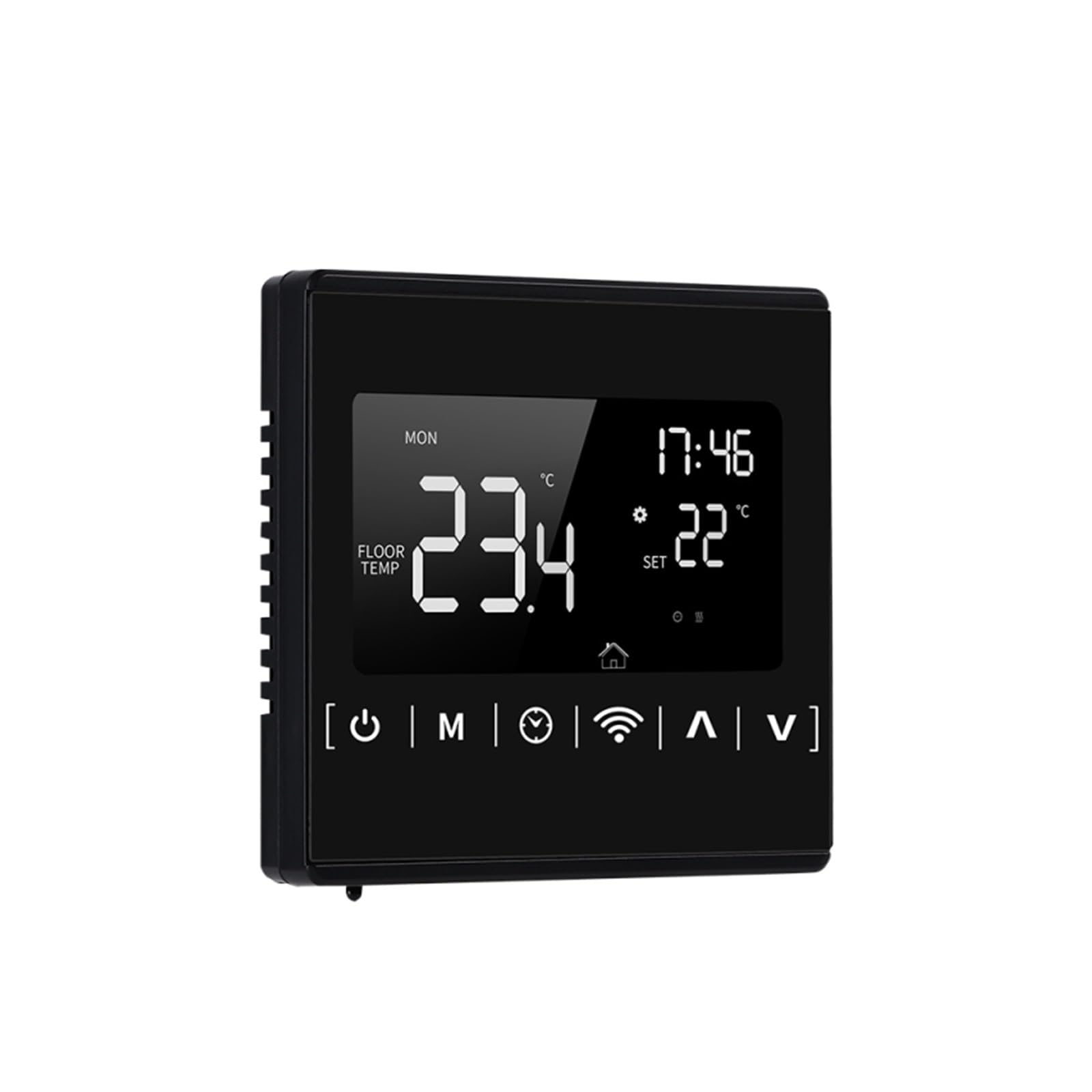 Inteligentny termostat Wifi woda/elektryczne ogrzewanie podłogowe/regulator temperatury kotła gazowego dla inteligentnego życia OszczęDza Energię I Koszty Ogrzewania(Black Frame,Electric Heating)