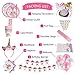 153 PCs Unicorn Party Supplies Set Themed Birthday Party Decorations Disposable Plates Cups Napkins Banner Balloons Headband Tablecloth Magic Unicorn Party Decor Pink for 16 Guests Girls Boys Kids