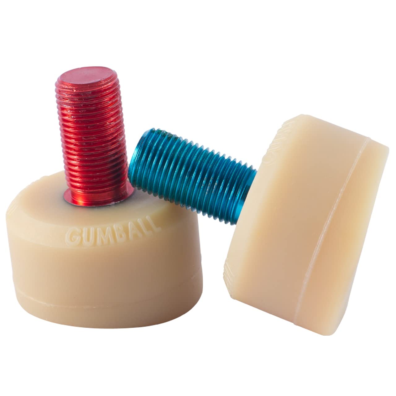 Antik Skates Gumball V2 Roller Derby Toe Stops - Multiple Colours and Hardnesses (Pair) (Natural 75A, Long 30mm)