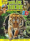 3D Wilde Tiere: Raubtiere, Nashörner, Elefanten, Giraffen. Inkl. 2 3D-Brillen
