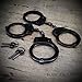 Holt 2 Pairs Double Lock Handcuffs | Black Steel Welded Chain with 4 Keys | 2pc Set | Bonus Multi Tool Key Chain