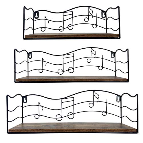 Music Themed Floating Shelves