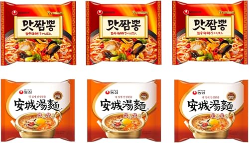 Nongshim 6�H�̃o���G�[�V���� (�|�h�C�N�����ۂ� 130g�A3�܁E���铒�� 125g�A3��) ���؍��H�i���؍��H�ށ��؍����[�������C���X�^���g���[�������܃��[���������[���� �������������[���� �y�݂̂鏤���z