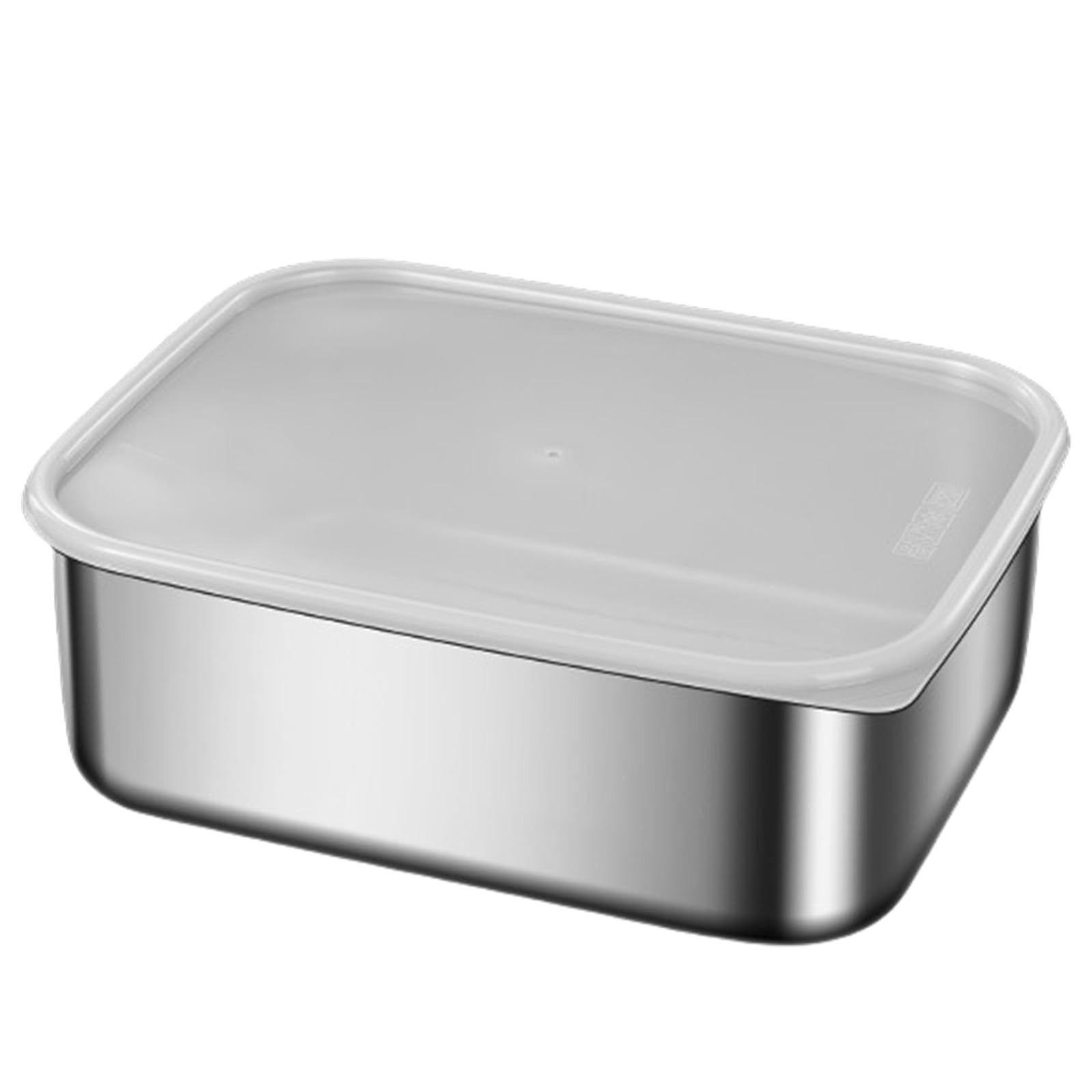 MICFENY Large Capacity Stainless Steel Food Storage Container Leak Lunch Box with Lid Metal Crisper for Home and