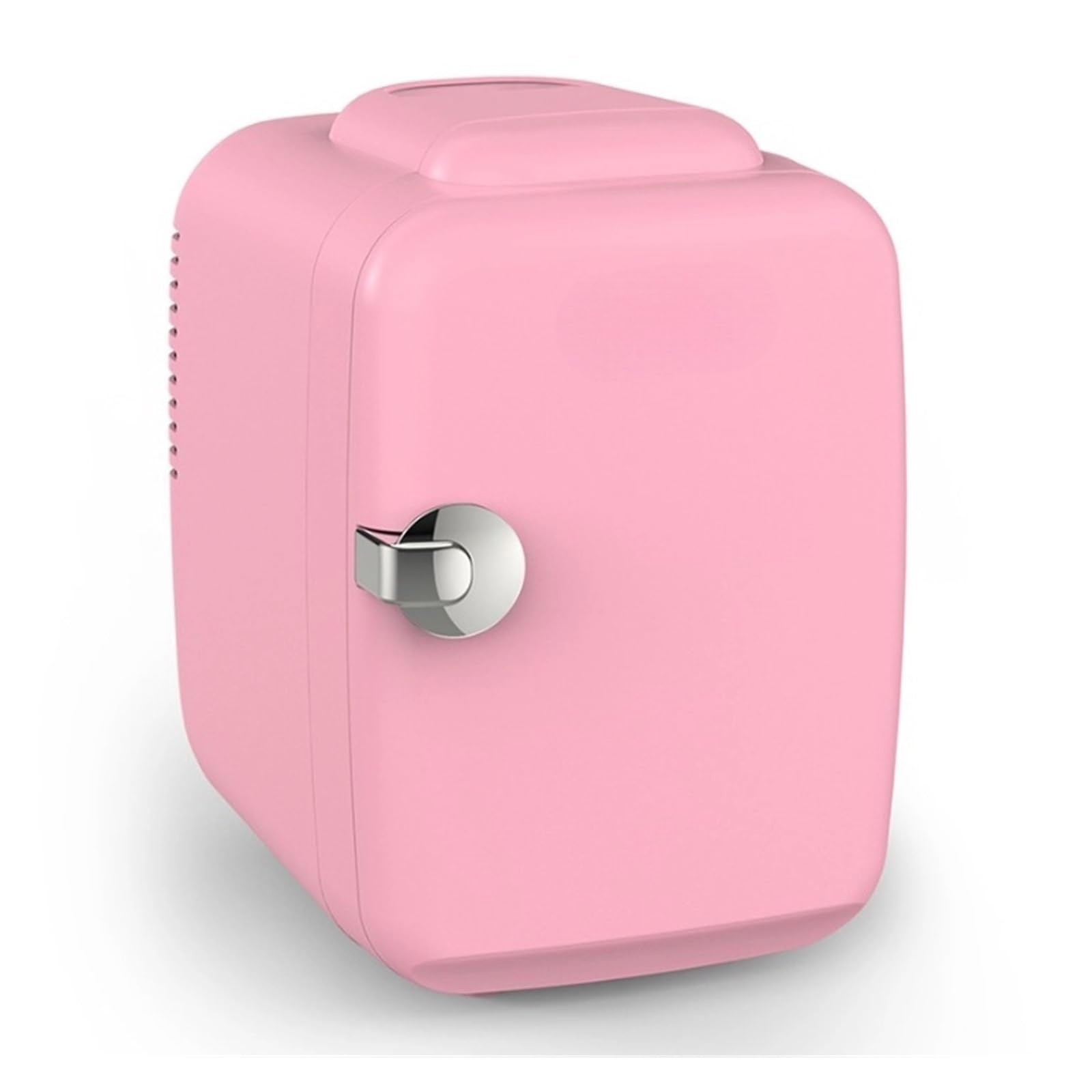Mini refrigerador de 4L, 110 V, 220 V, for Belleza, Maquillaje, Cuidado de la Piel, refrigerador con calefacción y refrigeración, CA/CC, Mini refrigerador for automóvil(Pink)