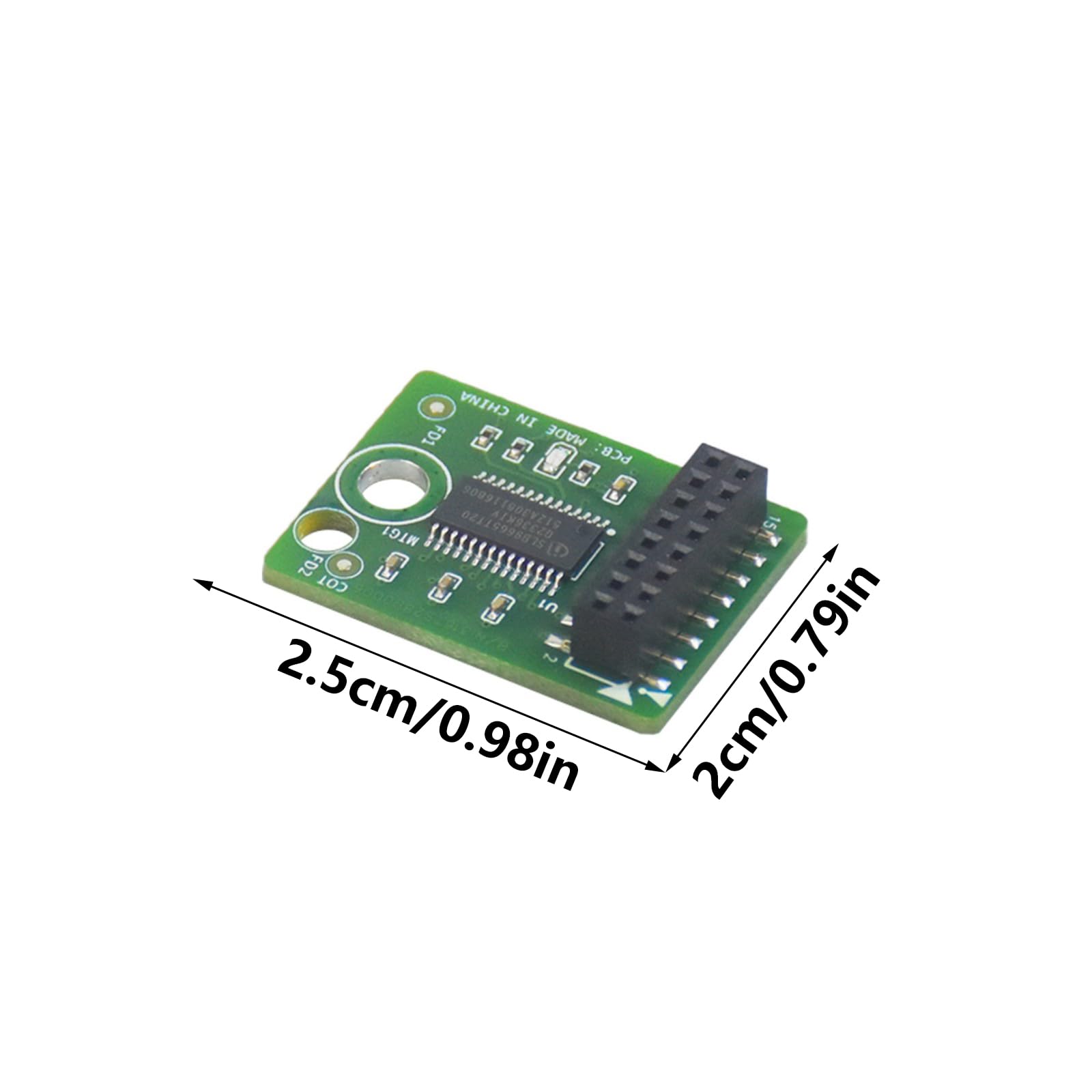 TPM2-I 3353 Computer Konvertierungsplatine TPM Sicherheitsmodul PCB 2x8Pin TPM Sicherheitsmodul mit geringem Stromverbrauch