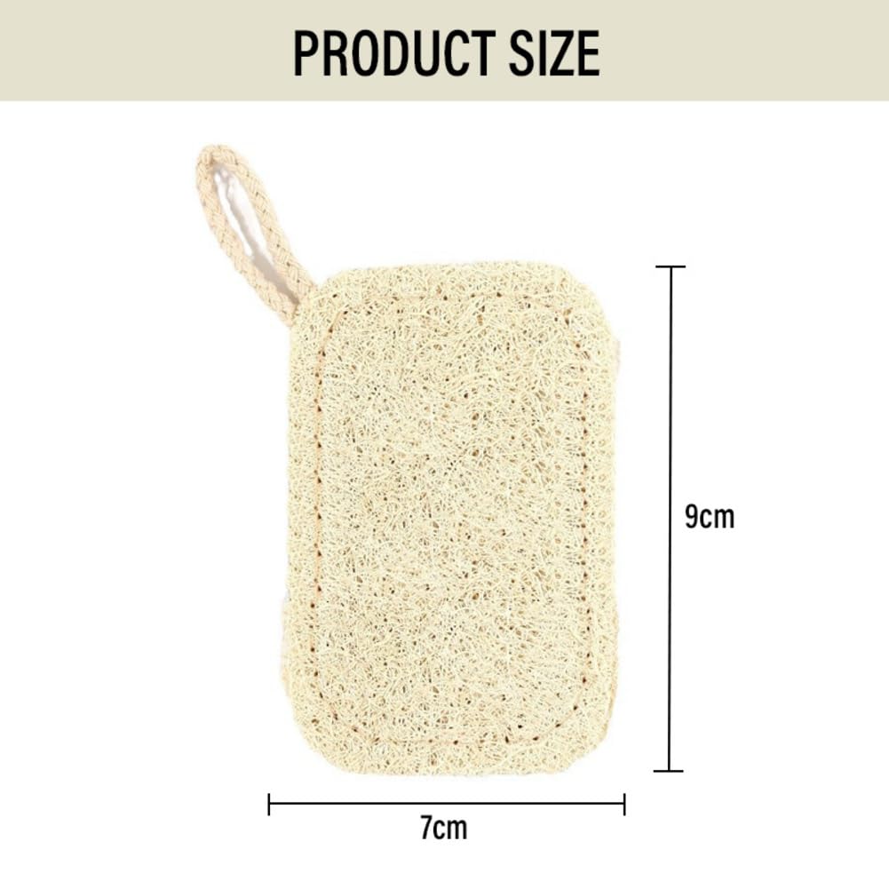 Luffa, 24 spugne da cucina, spugna per la pulizia, spugna per la pulizia, cuscino per sapone, spugna per la cucina, spugna abrasiva, spugna per la pulizia della torta