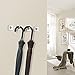 FOTYRIG Heavy Duty Adhesive Hooks Wall Hooks Stick on Wall Hooks for Hanging Bathroom Towel Hooks Hanger Bathroom Home Kitchen Office -4 Packs