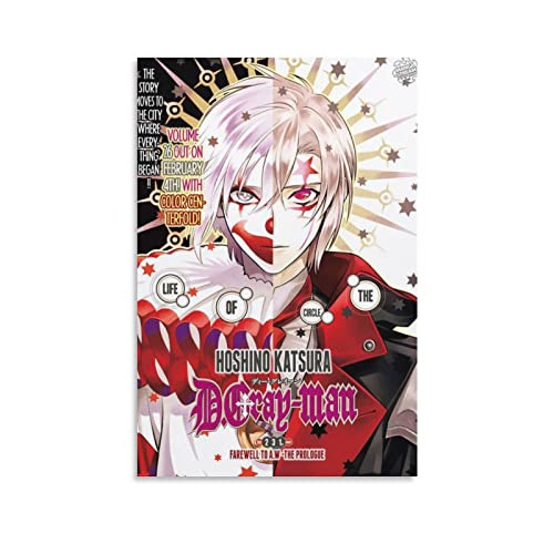 Anime Poster D.Gray-man Poster Picture Print Canvas Poster Wall Paint Art Posters Decor Modern Home Artworks Gift Idea 24x36inch(60x90cm)
