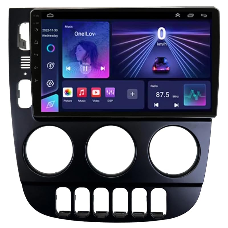 Autos Sistema De Navegación para Benz Clase M ML W163 1997-2004 9 Inch,Pantalla Grande Android con Control Central GPS Y Radio Bluetooth Integrada,4 Core WiFi 2G+32G