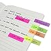 HEHALI 10 Sets Neon Page Marker Colored Index Tabs Flags Fluorescent Sticky Note for Marking for Page Marker 1400 Pieces