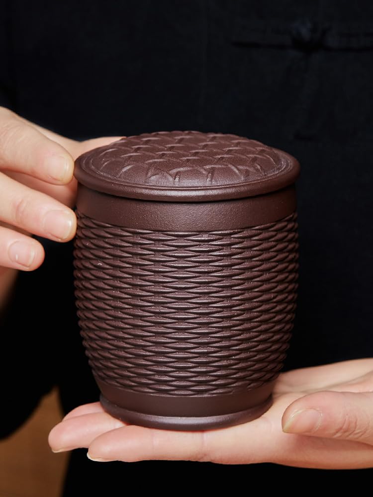 Botes de té for té suelto, tarro de café de púrpura chino, té doméstico tradicional for azúcar, frutos secos, sal de nuez