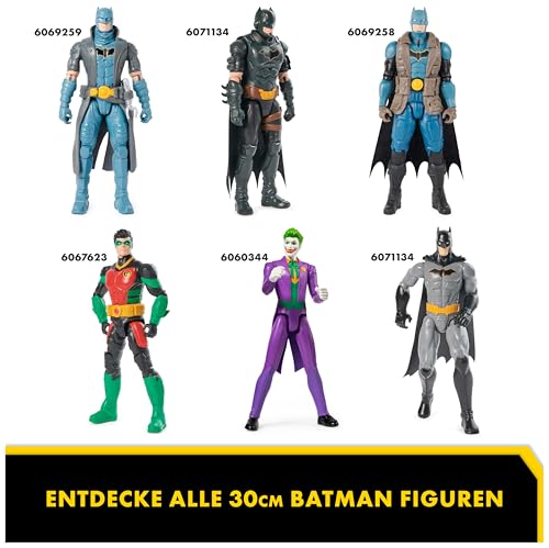 Batman S1-Actionfigur, 30 cm groß, voll beweglich für spannende Abenteuer und actionreiche Stunts, Spielzeug für Kinder ab 4 Jahren, original Comic-Design