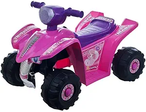 Four Wheeler for Kids ? Battery Powered Electric Quad ? Ride On Toy ATV with Princess Decals for Children 3-6 Years by Lil? Rider (Pink and Purple)