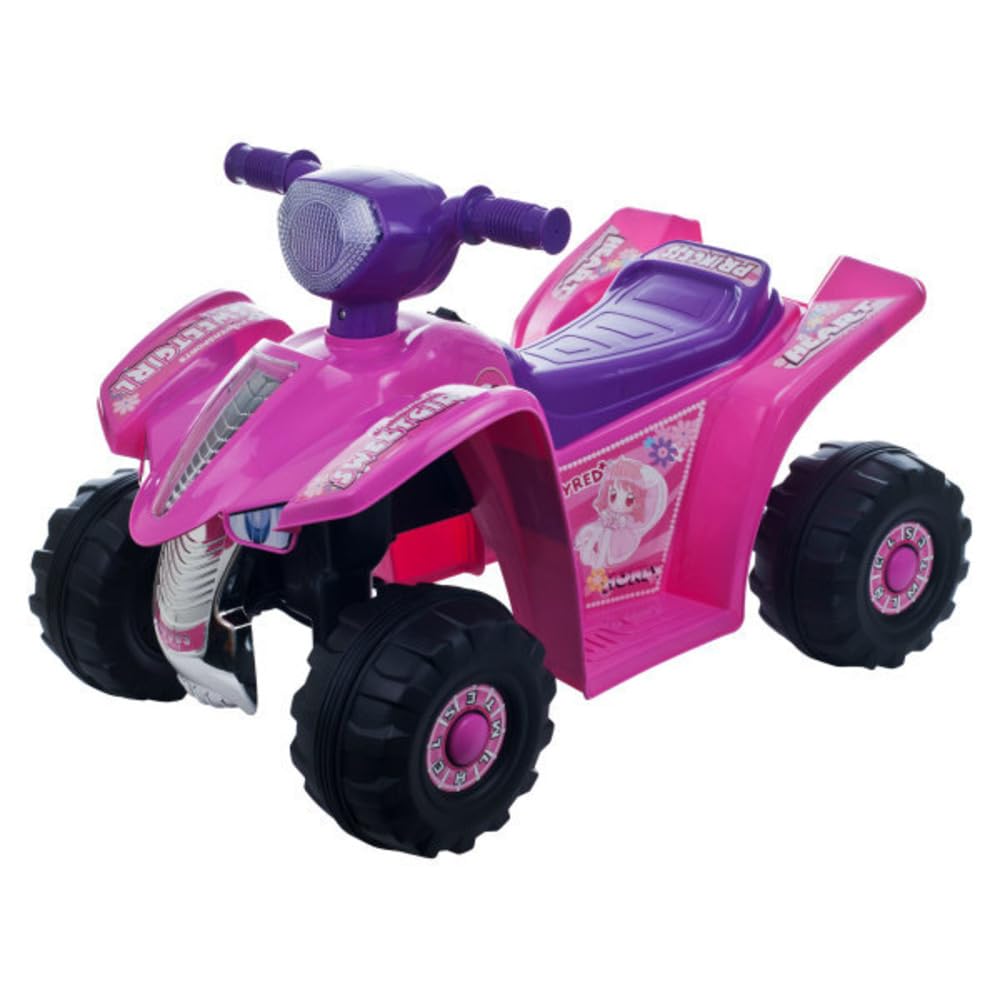 Four Wheeler for Kids ? Battery Powered Electric Quad ? Ride On Toy ATV with Princess Decals for Children 3-6 Years by Lil? Rider (Pink and Purple)