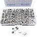 Purple-fox 28 Values 310pcs Fast-Blow Glass Fuses Assortment Kit 5x20mm 6x30mm 250V 0.5 1 1.5 2 3 4 5 6 8 10 15 20 25 30A amp Packaged in a Clear Plastic Box with 30PCS Fuse Seat