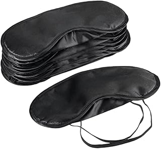 Hemoton 10 Pçs Máscara De Olho Preto Para Dormir Máscara De Olho Preto Máscara De Olho De Dormir Venda De Olhos Máscara De Descanso Máscara De Olho