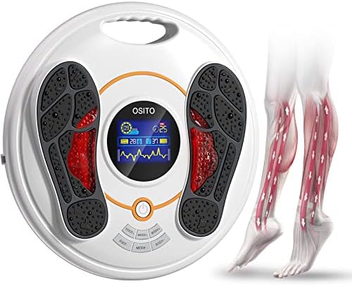 OSITO Foot Circulation Stimulator, EMS & TENS Foot Massager Circulation Device, Electric Foot Simulator for Improves Circulation, Reduces Swelling, Numbness Cramp, Pains, Neuropathy, FSA HSA Eligible