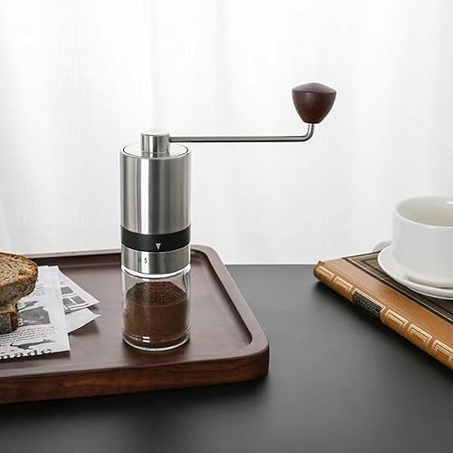 Miniatura 4 de Manual Coffee Grinder-Stainless Steel Hand Coffee Grinder with Adjustable Dragon Tooth Conical Burr, No-Power, Portable Espresso Grinder for Home,