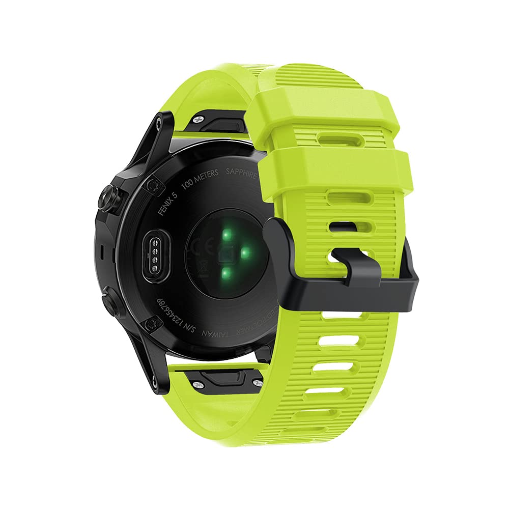 REYDA Silicone Strap Compatible with Garmin Fenix 7X/7X Pro/6X/6X Pro/5X/5X Plus/3/3 HR
