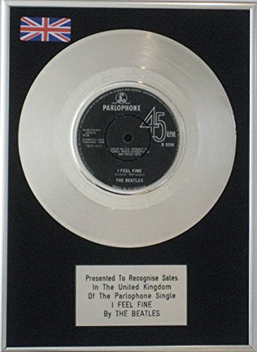 The Beatles 17,8 cm Platine disque – I FEEL Fine - Les Beatles, Paul McCartney, John Lennon, RIngo Starr, George Harrison The Beatles 17,8 cm Platine disque – I FEEL Fine